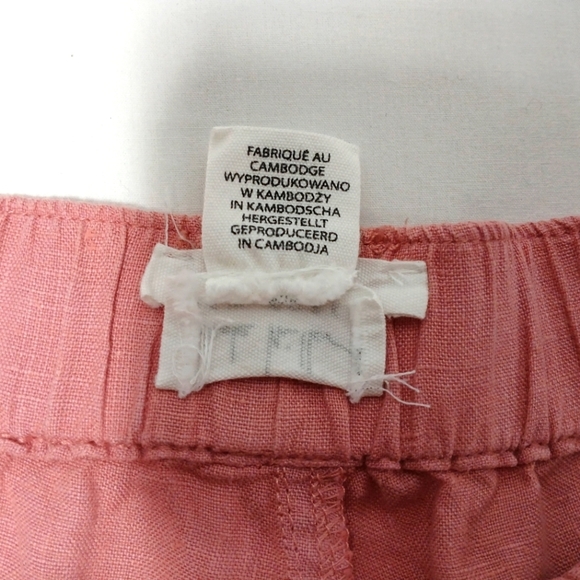 Nicole Miller Ladies Linen Cargo Jogger. Size L - Picture 6 of 6